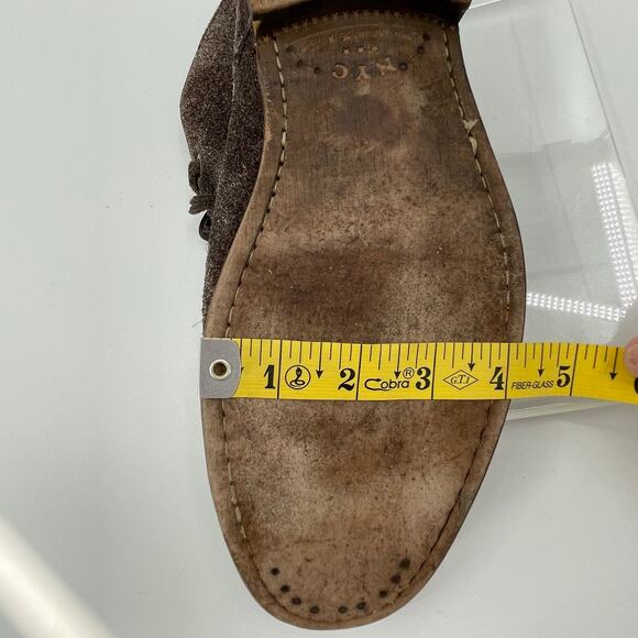 John Varvatos Men's Suede Chukka Boots, Brown/Gray Distressed, Sz. 10M398 - Picture 14 of 15